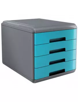 Cassettiera My Desk Arda - 29,5x38,5x28,2 cm - Turchese