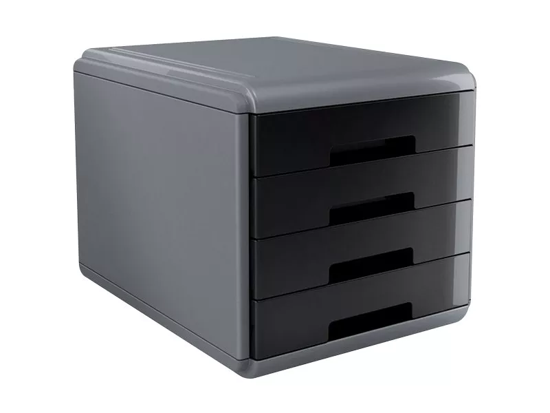 Cassettiera My Desk Arda - 29,5x38,5x28,2 cm - Nero