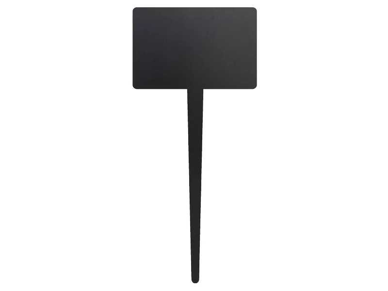 Targa con Marcatore Securit - 24,7x15 cm - Rettangolare - Nero (Conf. 5)