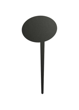 Targa con Marcatore Securit - 24,7x15 cm - Ovale - Nero (Conf. 5)