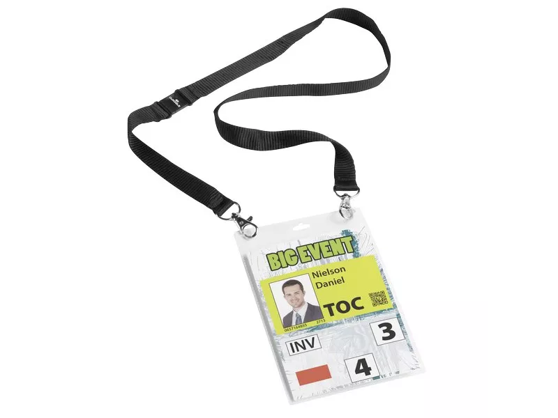 Portanome Maxi A6 Durable - con Busta A6 e Cordoncino Duo - 10,5x14,8 cm (Conf. 10)
