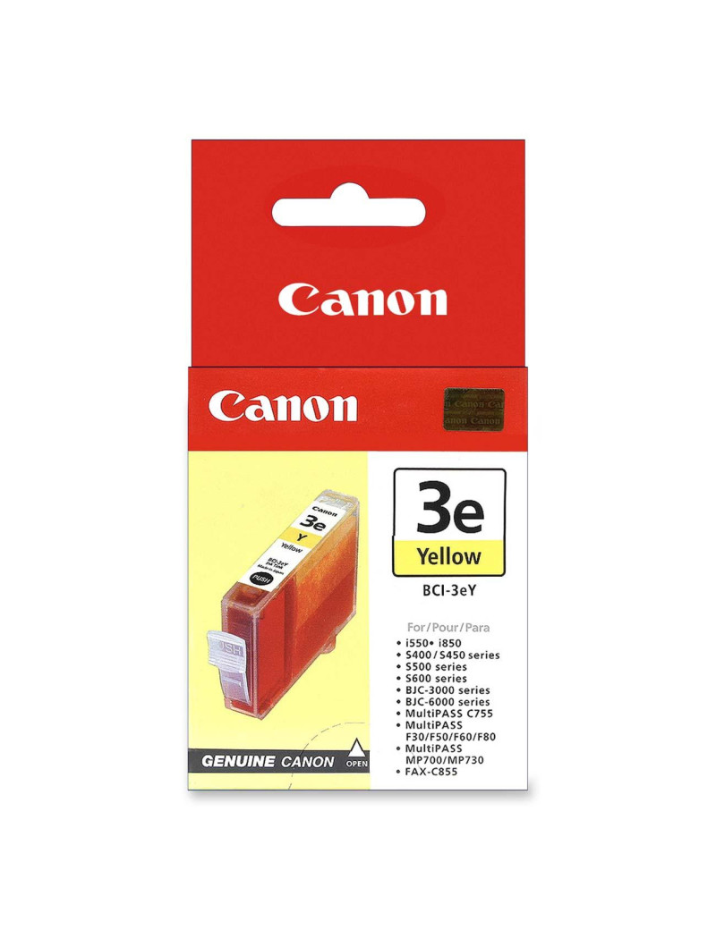 Cartuccia Originale Canon BCI-3eY 4482A002 (Giallo 390 pagine) Cartuccia Originale Canon BCI-3eY 4482A002 (Giallo 390 pagine)