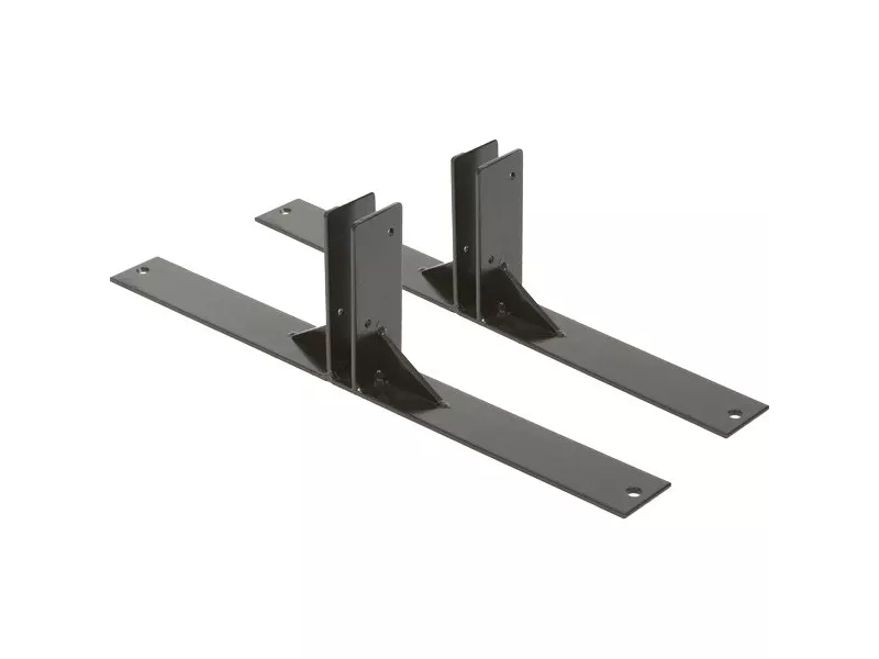 Piedi per Lavagna Multiboard - 136x46 cm - Nero (Conf. 2)