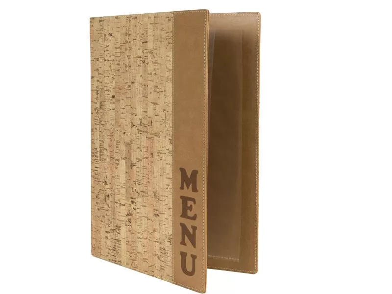 Portamenu Carta Vini Cork Securit - A4 - 1,2 cm