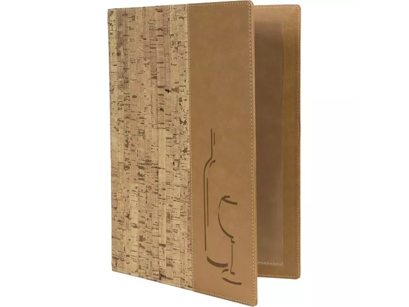 Portamenu Carta Vini Cork Securit - A4 - 1 cm