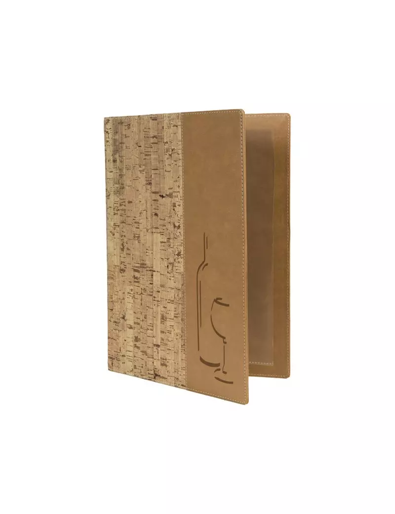Portamenu Carta Vini Cork Securit - A4 - 1 cm Portamenu Carta Vini Cork Securit - A4 - 1 cm