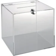 Teca in Acrilico con Serratura Tecnostyl - 25x25x25 cm - Trasparente