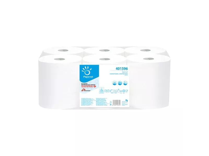 Rotoli Asciugamani 2 Veli 1x6 450 Strappi Papernet (Conf. 6)