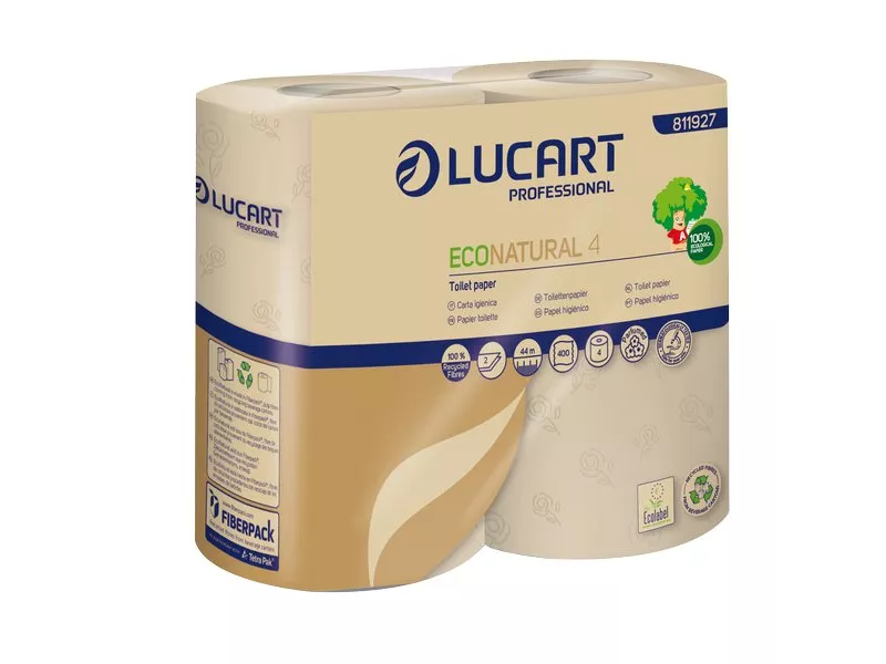 Eco Natural Lucart - Rotolo - 2 Veli - 400 Strappi (Conf. 4) Eco Natural Lucart - Rotolo - 2 Veli - 400 Strappi (Conf. 4)