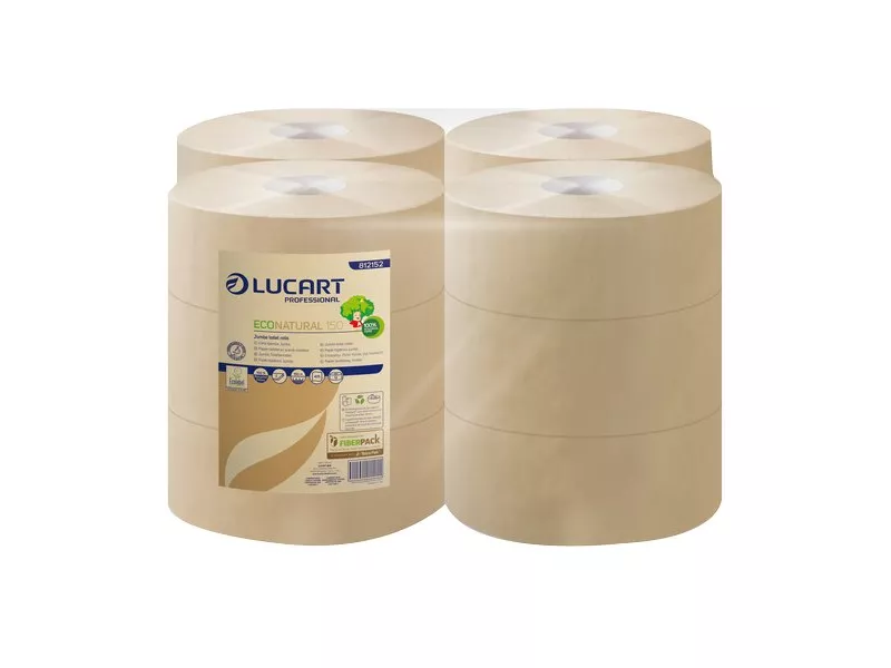Eco Natural Lucart - Mini Jumbo - 2 Veli - H 9,8xØ 18 cm - 405 Strappi (Conf. 12) Eco Natural Lucart - Mini Jumbo - 2 Veli - H 9,8xØ 18 cm - 405 Strappi (Conf. 12)