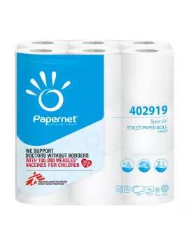 Carta Igienica Papernet - 2 Veli - 180 Strappi - 402919 (Conf. 18)