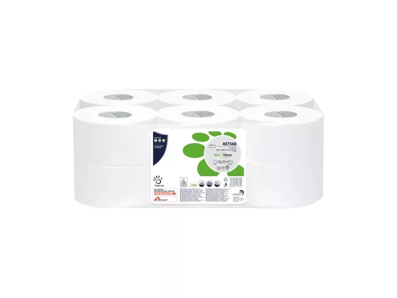 Carta Igienica Linea Biotech Antiodore Papernet - Jumbo Mini - 7,6 cm (Conf. 12) Carta Igienica Linea Biotech Antiodore Papernet - Jumbo Mini - 7,6 cm (Conf. 12)