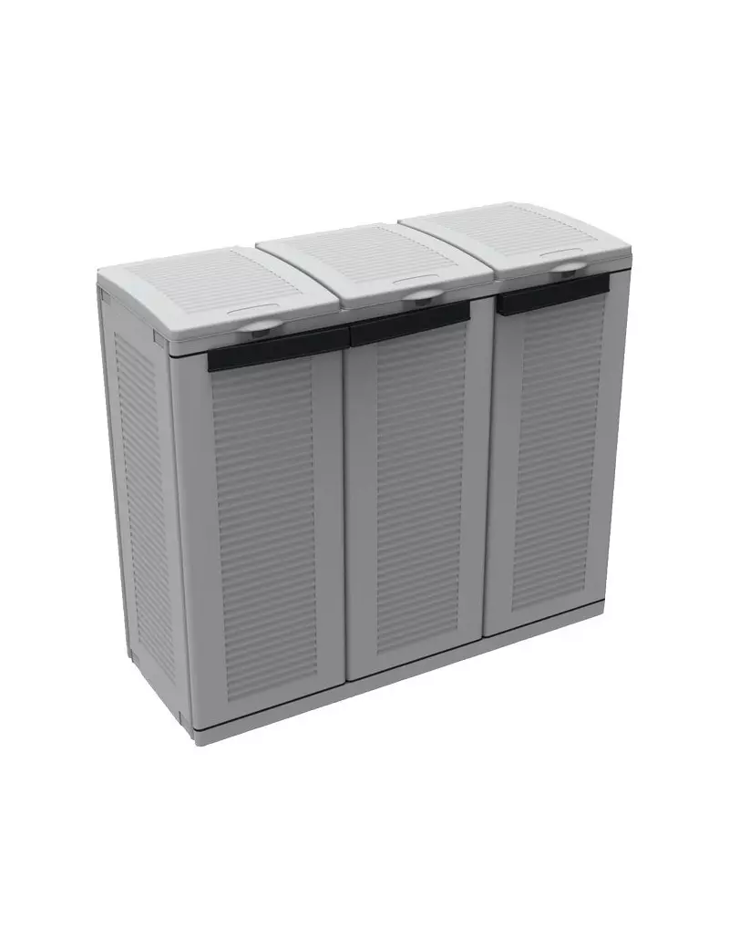 Armadio Portarifiuti Raccolta Differenziata Terry Store Age - 102x39x88,7 cm - 110 Litri Armadio Portarifiuti Raccolta Differenziata Terry Store Age - 102x39x88,7 cm - 110 Litri