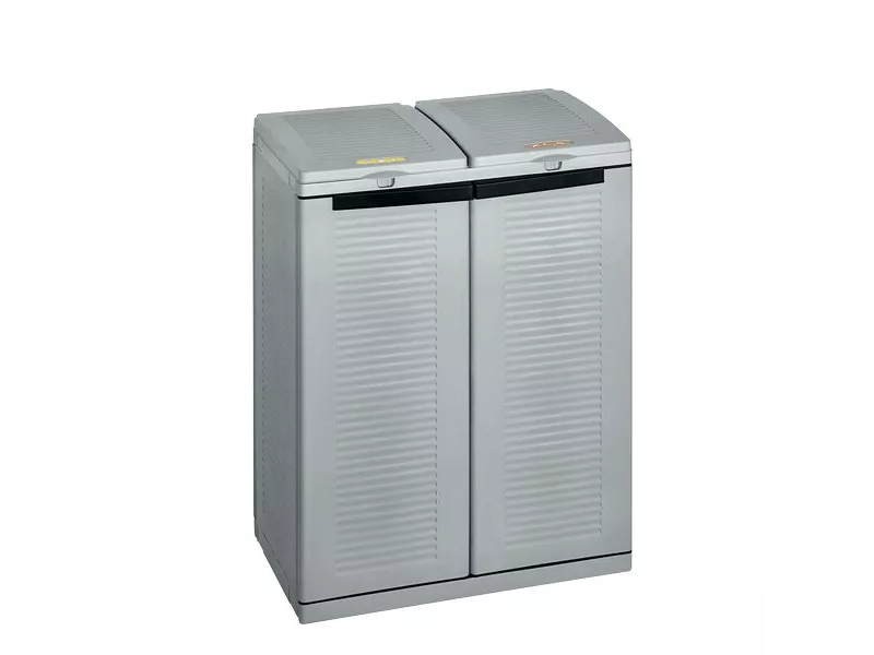Armadio Portarifiuti Raccolta Differenziata Terry Store Age - 68x39x88,7 cm - 110 Litri Armadio Portarifiuti Raccolta Differenziata Terry Store Age - 68x39x88,7 cm - 110 Litri