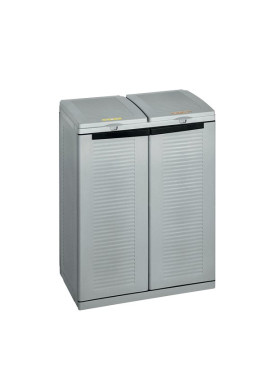 Armadio Portarifiuti Raccolta Differenziata Terry Store Age - 68x39x88,7 cm - 110 Litri