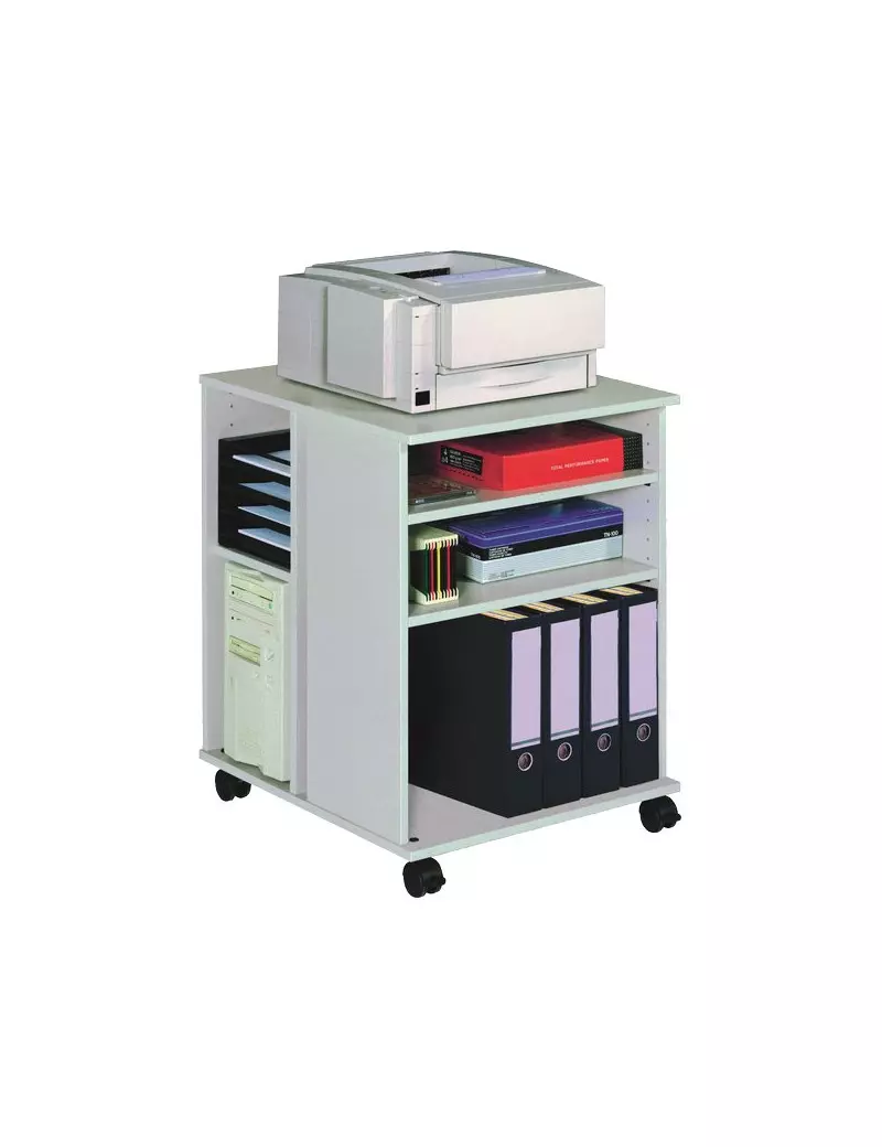 Mobiletto Multifunzione Aperto Durable - 52,8x74,8x59,2 cm - Grigio Mobiletto Multifunzione Aperto Durable - 52,8x74,8x59,2 cm - Grigio