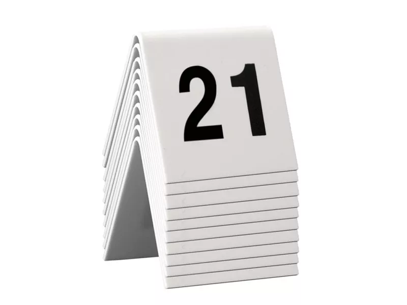 Segnaposto Set da n° 21 a n° 30 Securit (Conf. 10)