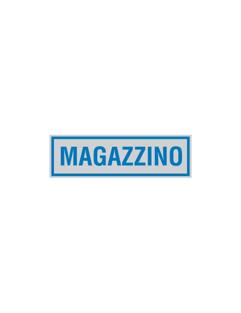 Cartello Segnaletico Adesivo - 165x50 mm - Magazzino (Conf. 10)