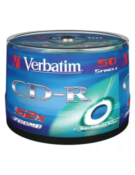 CD Verbatim - CD-R - 700 Mb - 52x - Extra Protection - Spindle (Conf. 50)