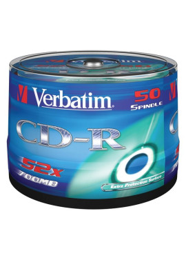 CD Verbatim - CD-R - 700 Mb - 52x - Extra Protection - Spindle (Conf. 50)