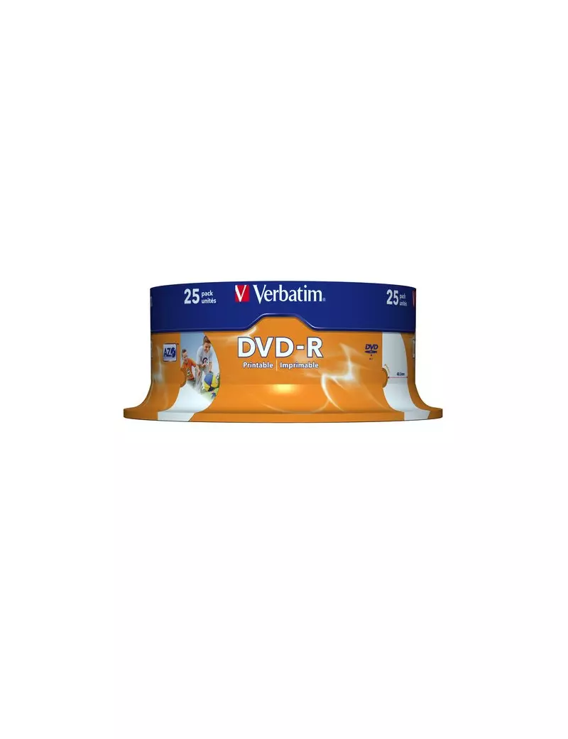 DVD Verbatim - DVD-R - 4,7GB - 16x - Spindle (Conf. 25) DVD Verbatim - DVD-R - 4,7GB - 16x - Spindle (Conf. 25)