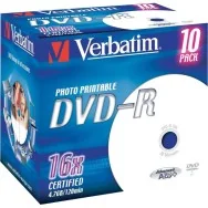 DVD Verbatim - DVD-R - 4,7GB - 16x - Printable - Jewel Case