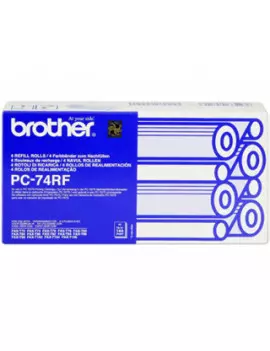 TTR Fax Originale Brother PC-74RF (Nero Conf. 4)