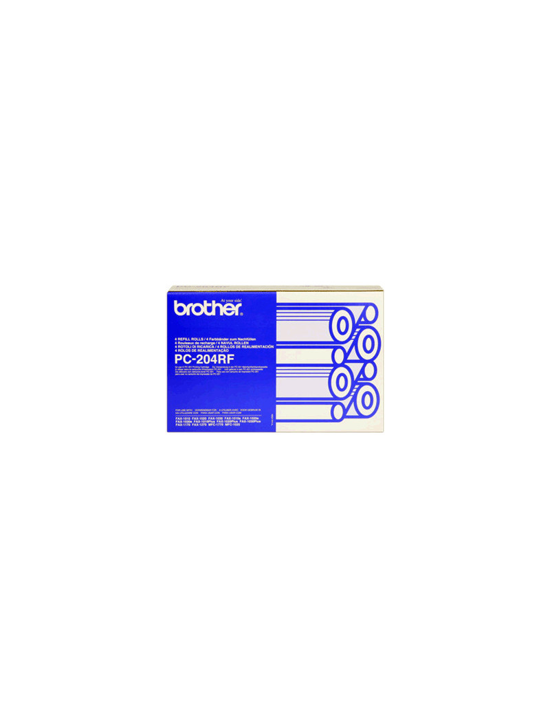 TTR Fax Originale Brother PC-204RF (Nero Conf. 4) TTR Fax Originale Brother PC-204RF (Nero Conf. 4)