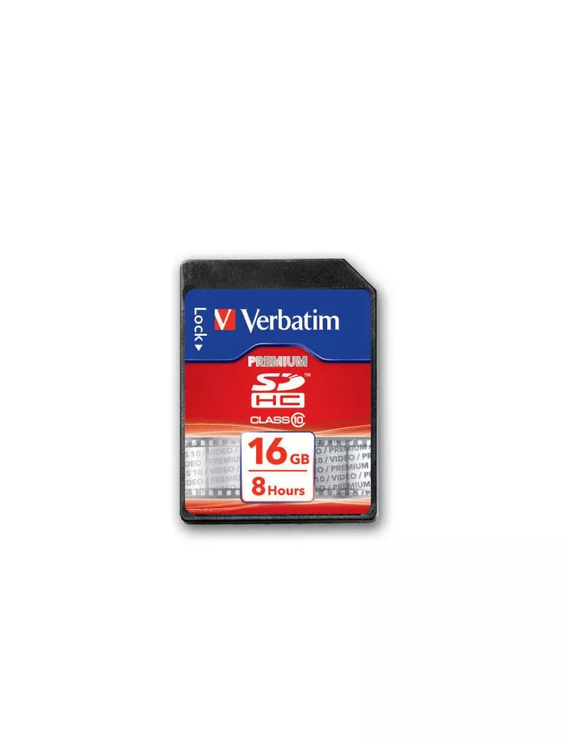 SD Memory Card Verbatim - SDHC Class 10 - 16GB SD Memory Card Verbatim - SDHC Class 10 - 16GB