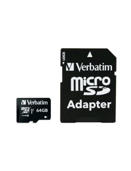 Flash Memory Card Verbatim - Micro SDHC Class 10 - 64GB