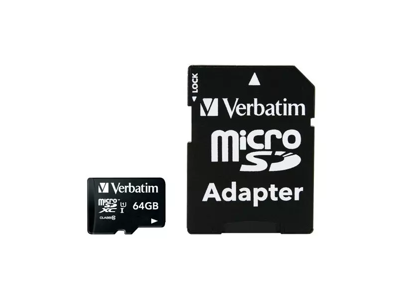 Flash Memory Card Verbatim - Micro SDHC Class 10 - 64GB Flash Memory Card Verbatim - Micro SDHC Class 10 - 64GB