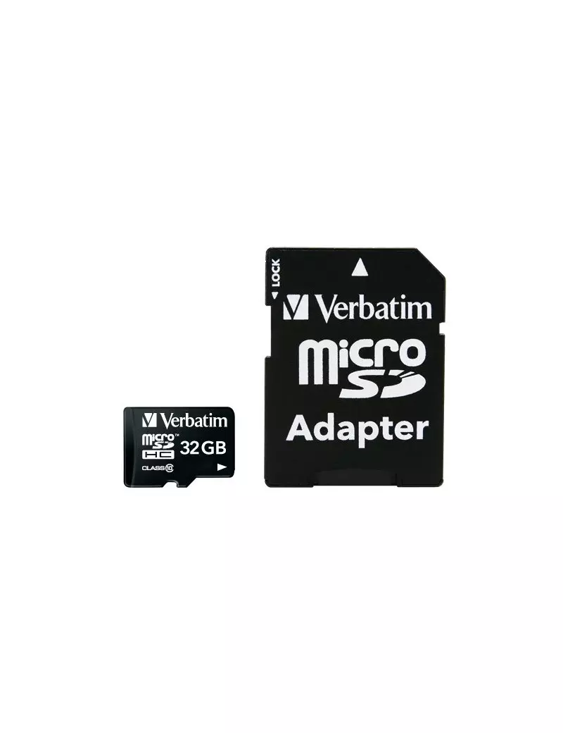 Flash Memory Card Verbatim - Micro SDHC Class 10 - 32GB