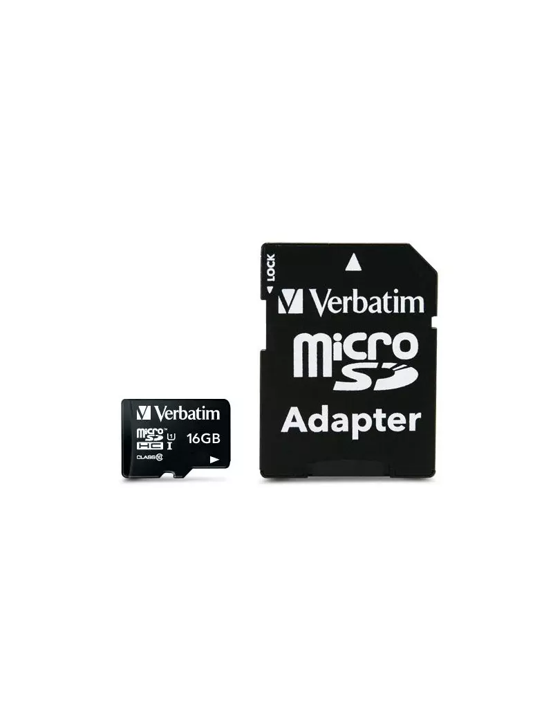 Flash Memory Card Verbatim - Micro SDHC Class 10 - 16GB