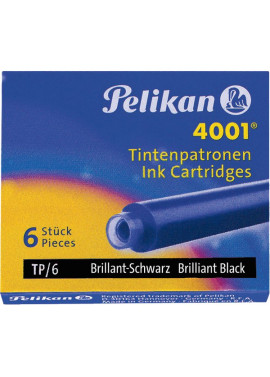 Cartucce per Stilografiche 4001 TP/6 Pelikan - Nero (Conf. 6)