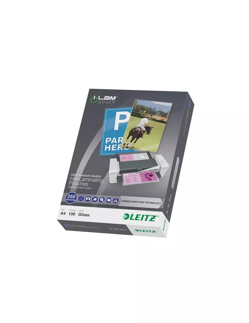 iLAM Pouches UDT - 250 micron - 21,6 x 30,3 cm - A4 (Conf. 100) iLAM Pouches UDT - 250 micron - 21,6 x 30,3 cm - A4 (Conf. 100)