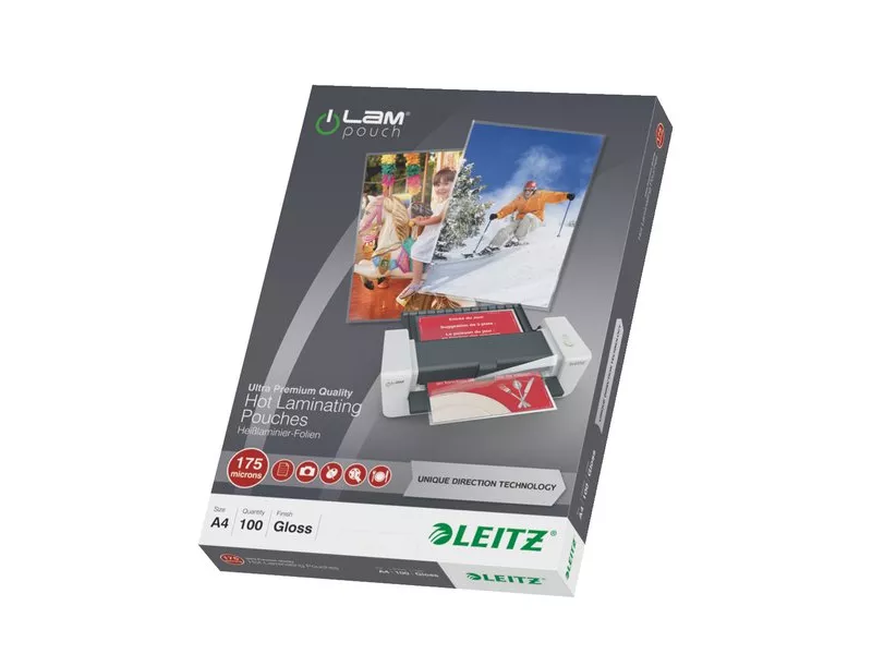 iLAM Pouches UDT - 175 micron - 21,6 x 30,3 cm - A4 (Conf. 100) iLAM Pouches UDT - 175 micron - 21,6 x 30,3 cm - A4 (Conf. 100)