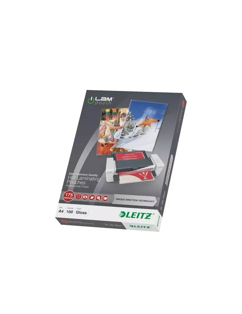 iLAM Pouches UDT - 175 micron - 21,6 x 30,3 cm - A4 (Conf. 100) iLAM Pouches UDT - 175 micron - 21,6 x 30,3 cm - A4 (Conf. 100)