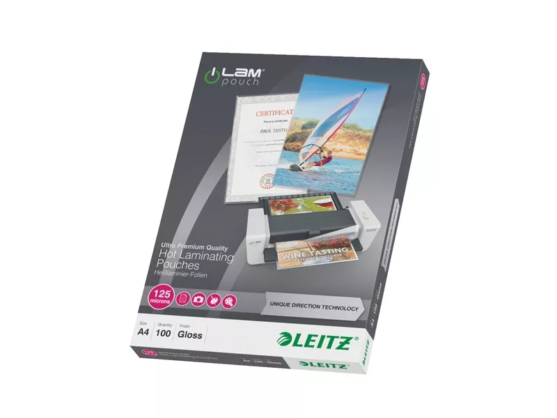 iLAM Pouches UDT - 125 micron - 21,6 x 30, 3cm - A4 (Conf. 100) iLAM Pouches UDT - 125 micron - 21,6 x 30, 3cm - A4 (Conf. 100)