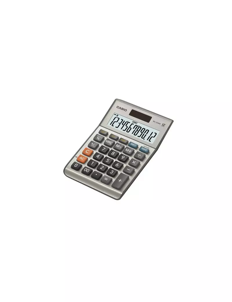 Calcolatrice da Tavolo Casio MS-120BM (Grigio) Calcolatrice da Tavolo Casio MS-120BM (Grigio)