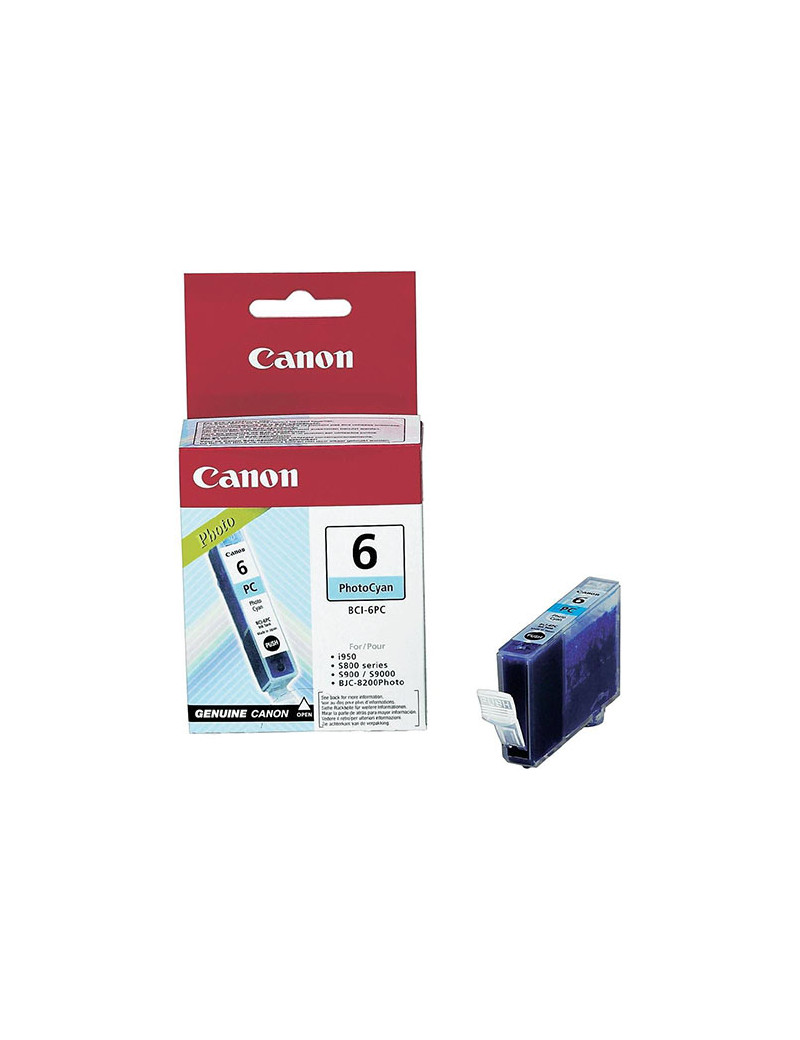 Cartuccia Originale Canon BCI-6PC 4709A002 (Ciano Foto) Cartuccia Originale Canon BCI-6PC 4709A002 (Ciano Foto)