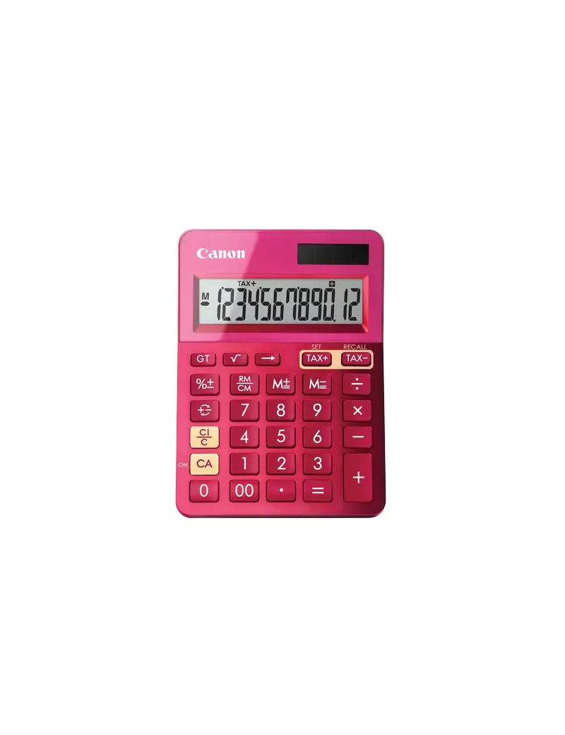 Calcolatrice da Tavolo Canon LS-123K - 9490B003 (Rosa) Calcolatrice da Tavolo Canon LS-123K - 9490B003 (Rosa)