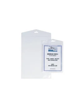 Buste Porta Avvisi Appendimi Sei Rota - 15x21 cm (Trasparente Conf. 10)