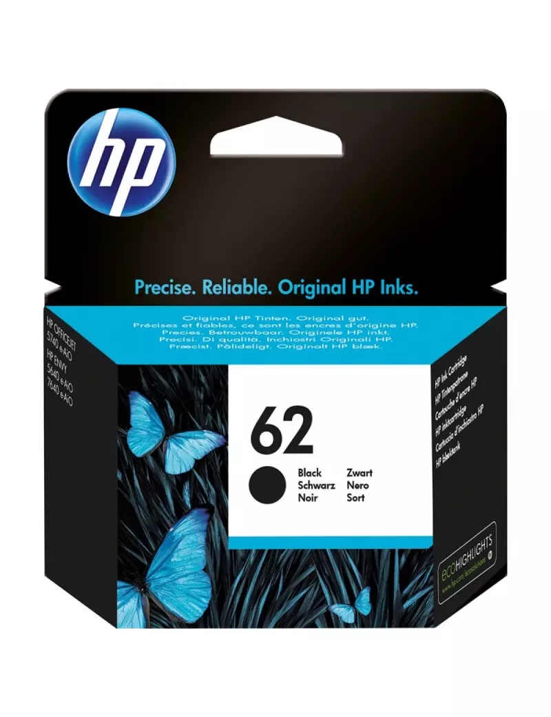 Cartuccia Originale HP C2P04AE 62 (Nero 200 pagine) Cartuccia Originale HP C2P04AE 62 (Nero 200 pagine)