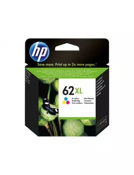 Cartuccia Originale HP C2P07AE 62 XL (Colore 415 pagine)