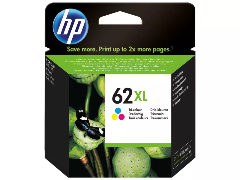 Cartuccia Originale HP C2P07AE 62 XL (Colore 415 pagine)