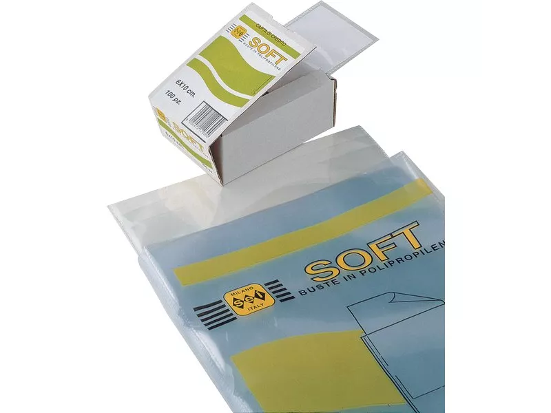 Buste Trasparenti Soft Sei Rota - 30x42 cm (Conf. 10) Buste Trasparenti Soft Sei Rota - 30x42 cm (Conf. 10)