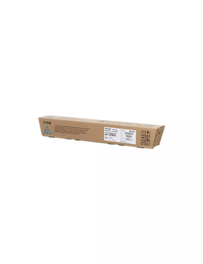 Toner Originale Ricoh 841931 MP C2503c (Ciano 5500 pagine) Toner Originale Ricoh 841931 MP C2503c (Ciano 5500 pagine)