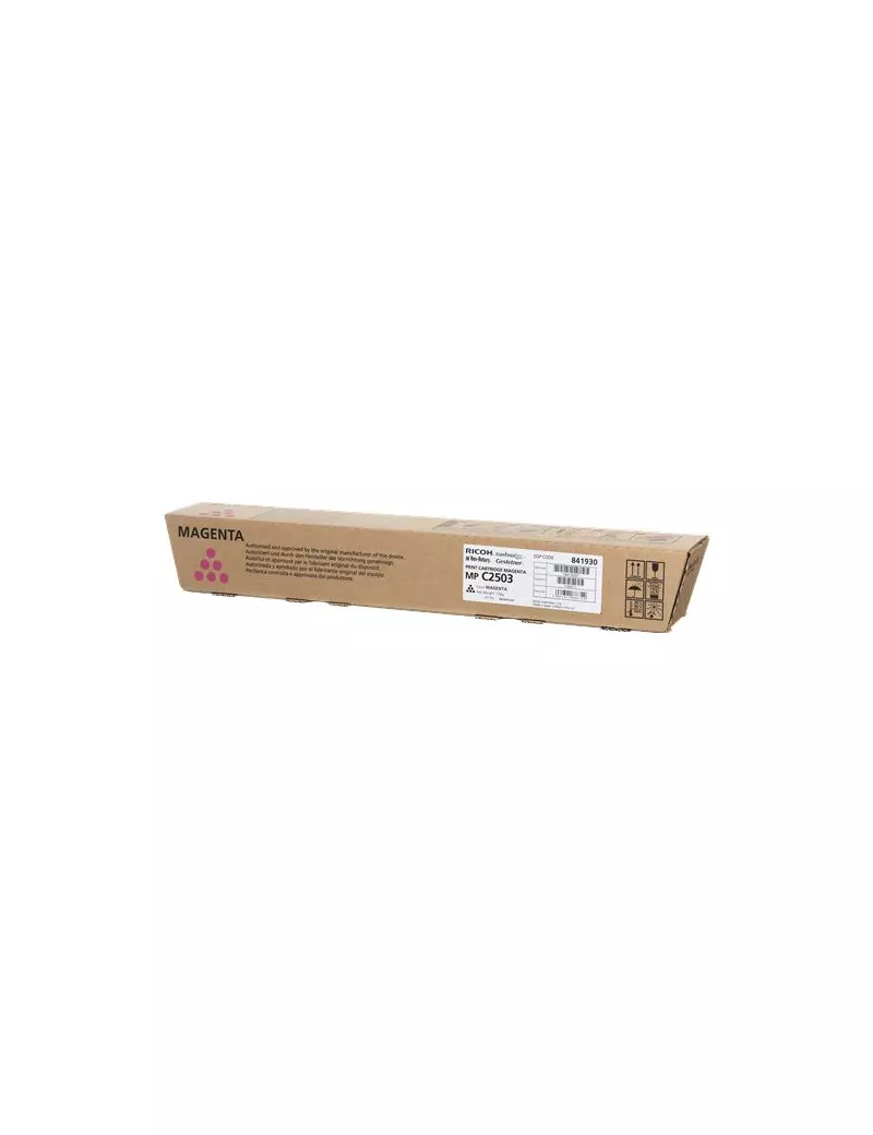 Toner Originale Ricoh 841930 MP C2503m (Magenta 5500 pagine) Toner Originale Ricoh 841930 MP C2503m (Magenta 5500 pagine)
