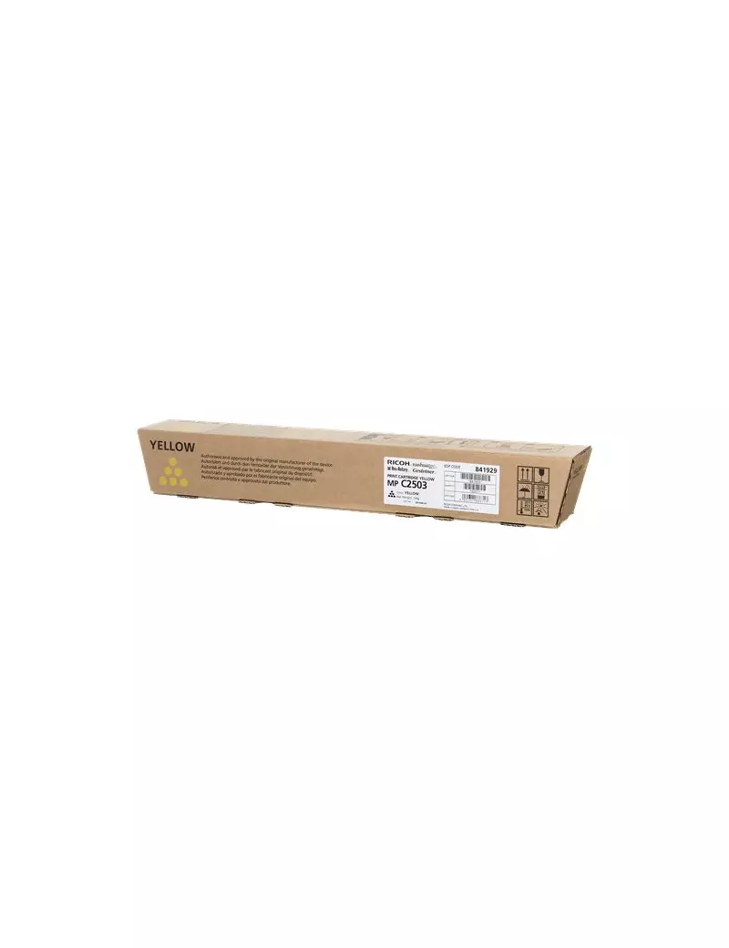 Toner Originale Ricoh 841929 MP C2503y (Giallo 5500 pagine) Toner Originale Ricoh 841929 MP C2503y (Giallo 5500 pagine)