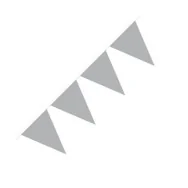 Festone PVC - 10 m - Argento